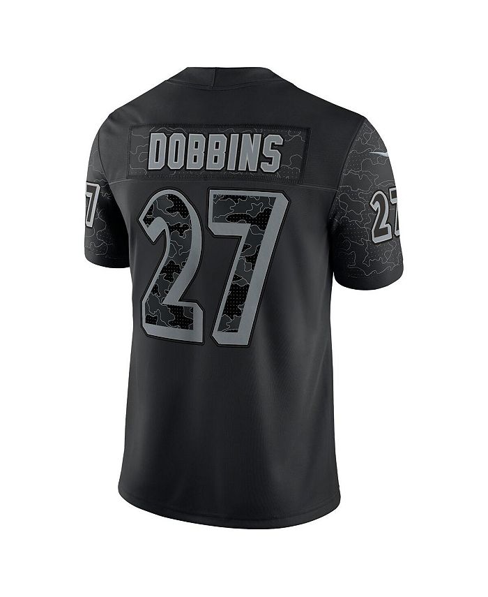 Nike Men's J.K. Dobbins Black Baltimore Ravens Reflective Limited Jersey Macy's