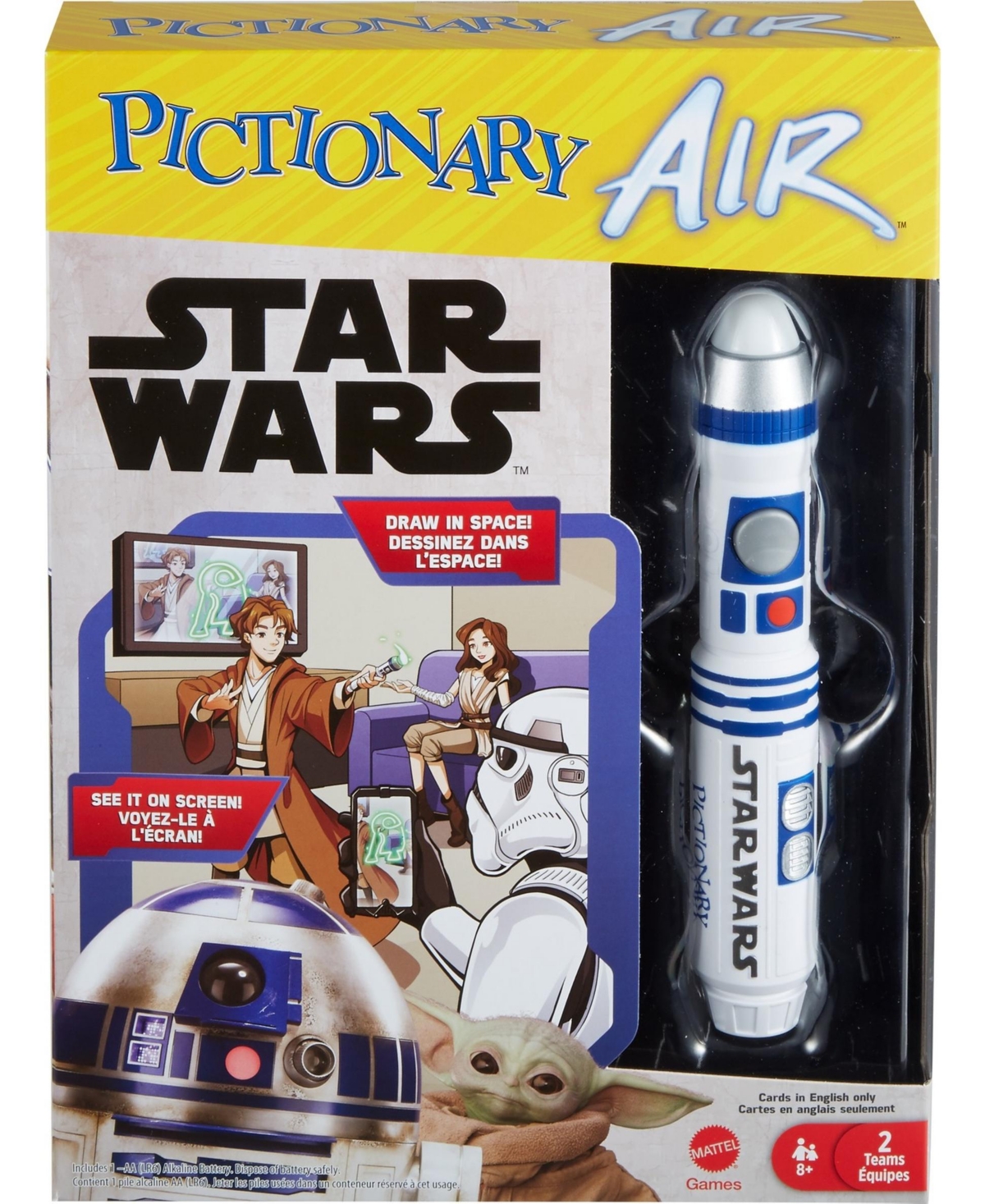 Mattel Pictionary Air Star Wars Family Drawing Game For Kids And Adults In Multi