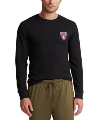 Polo Ralph Lauren - Men's Waffle-Knit Logo Shield Sleep Shirt