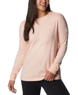 Columbia Women's North Cascades Long Sleeve T-Shirt - Soft Cotton Crew Neck Tee For Everyday Wear