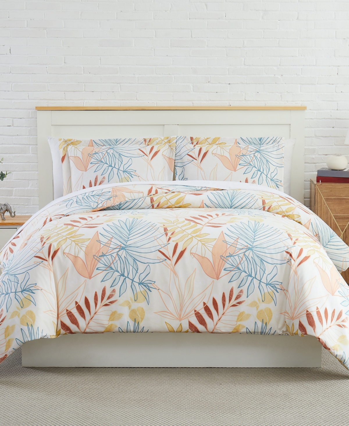 Southshore Fine Linens Tropic Leaf 3-Pc. Comforter Set