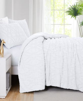 Stella Clipped Jacquard Comforter Set