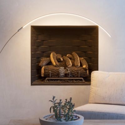 Sparq 67" Dimmable LED Modern Arc Metal Floor Lamp