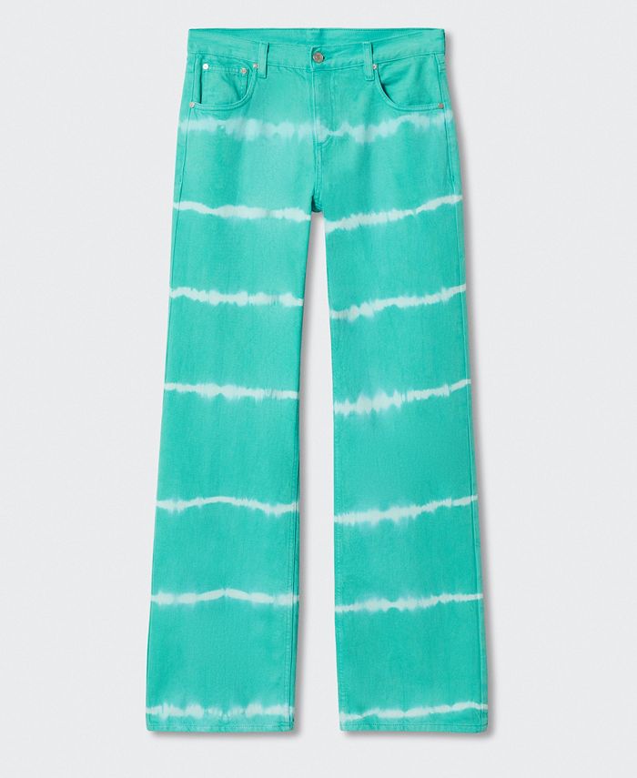 MANGO Women's Wide Leg TieDye Jeans Macy's