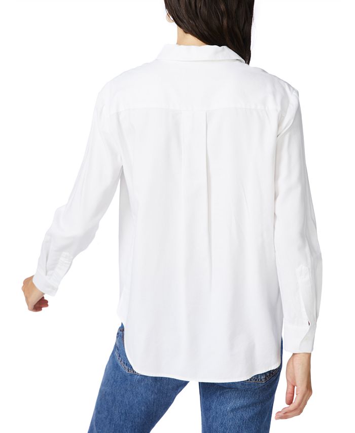 Court & Rowe Women's Embroidered Pocket Cotton Shirt - Macy's