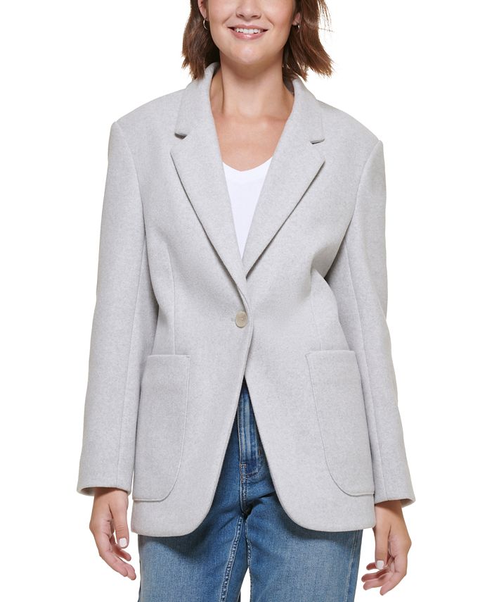 lading Brutaal ZuidAmerika Calvin Klein Jeans Women's Oversized Drop-Shoulder Blazer & Reviews -  Jackets & Vests - Juniors - Macy's