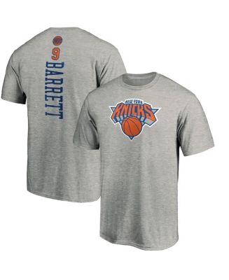 Fanatics Men's RJ Barrett Heathered Gray New York Knicks Playmaker Name ...