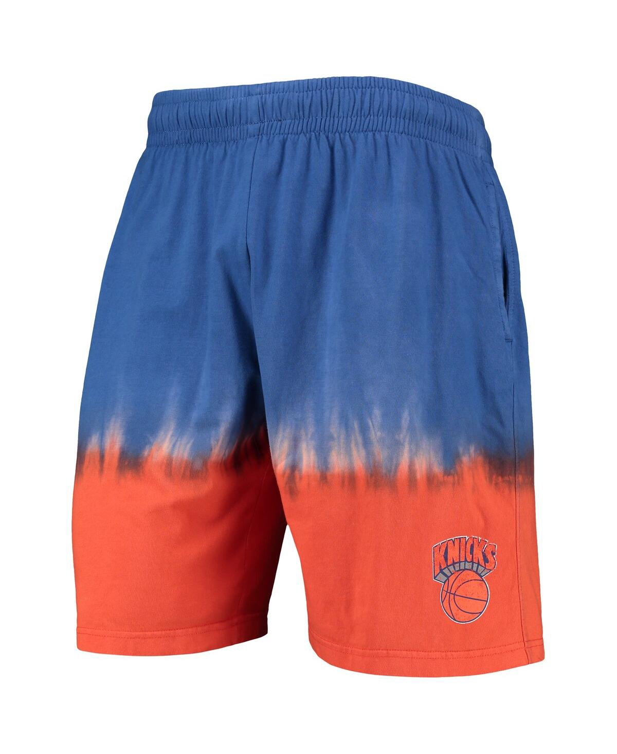 Mitchell & Ness Men's  Blue And Orange New York Knicks Hardwood Classic Authentic Shorts In Blue,orange