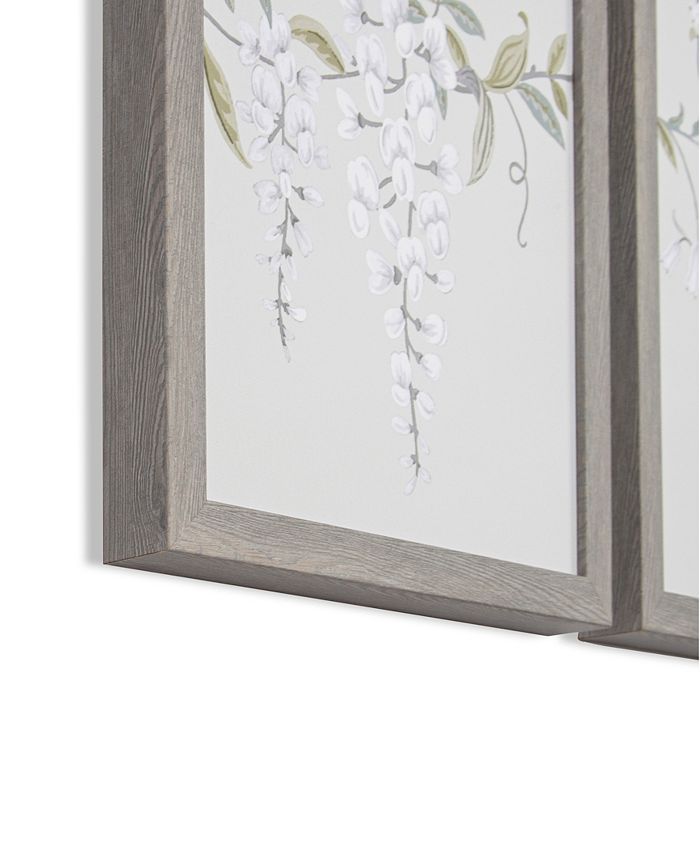 Laura Ashley Parterre Framed Canvas Wall Art Set Of 3 Macys