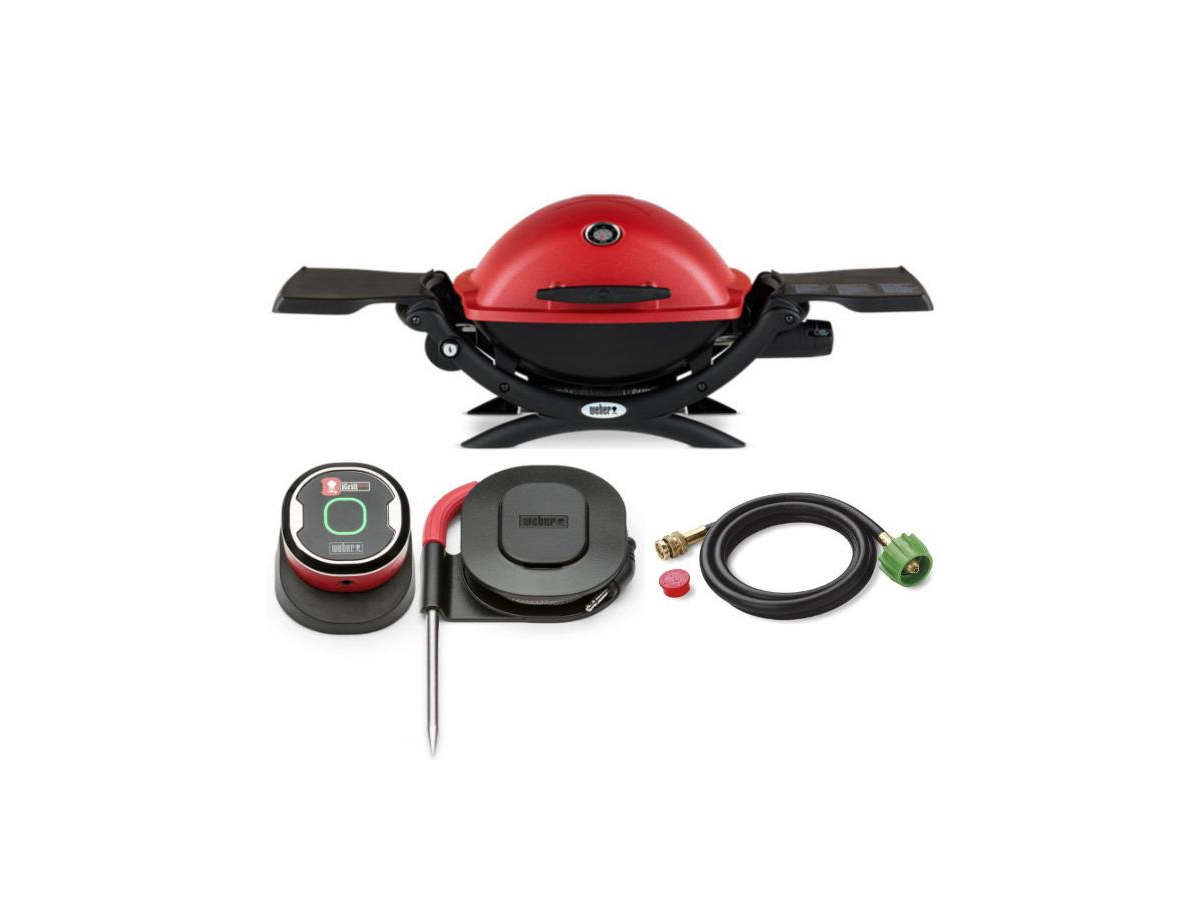 Q 1200 Liquid Propane Gas Grill Red Itech - Red