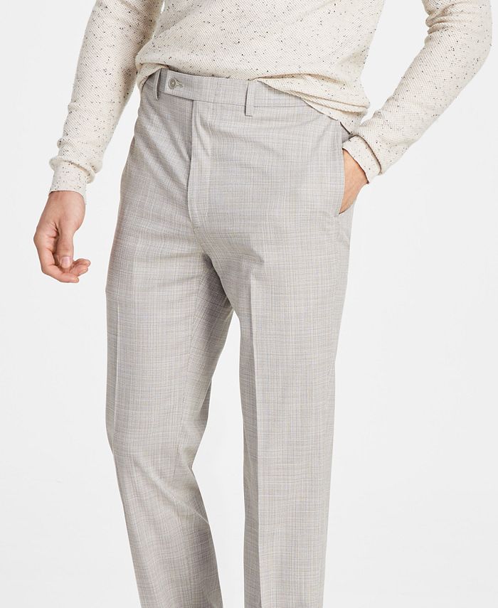 Calvin Klein Men's SlimFit Plaid Performance Dress Pants Macy's
