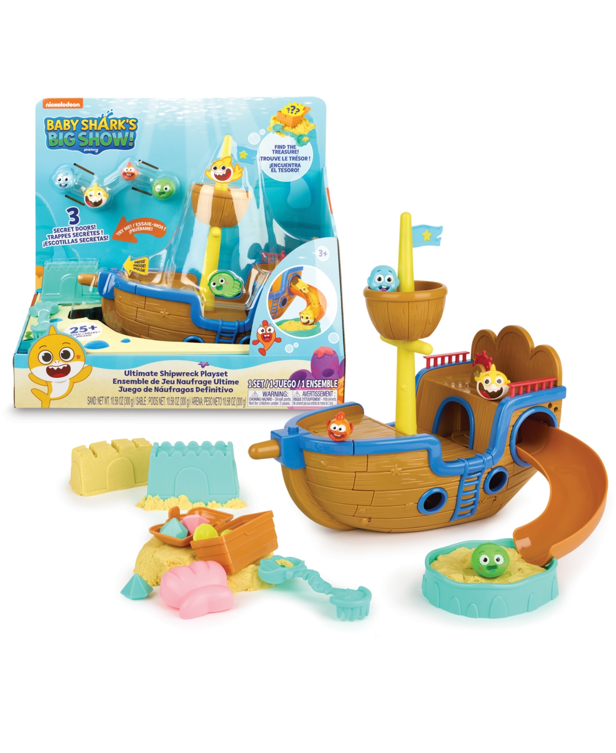 Baby Shark Kids' Closeout! Ultimate Shipwreck Play Set In Multicolor