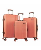 Travelers Club Basette 3-Pc. Hardside Luggage Set, Created for Macy's - Coral