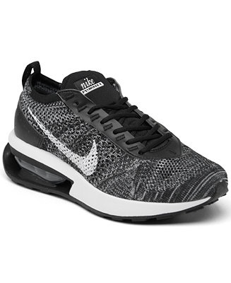 Womens Air Max Flyknit Racer Casual Shoes in Black/Black Size 5.0 Suede/Knit Finish Line Women Shoes Flat Shoes Casual Shoes 