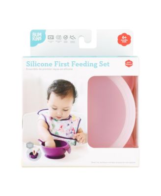 Baby Bowl with Lid and Spoon First Feeding, 3 Piece Set
