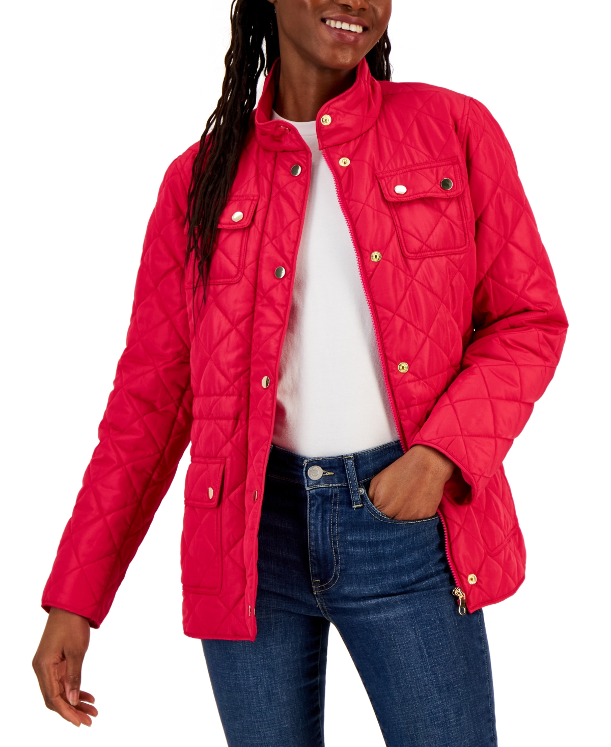 Charter club cheap leather jacket