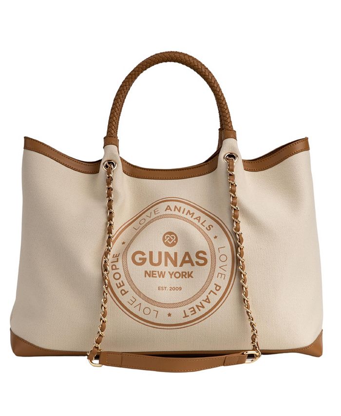 Gunas New York Women's Ruth Canvas Tote & Reviews - Handbags ...