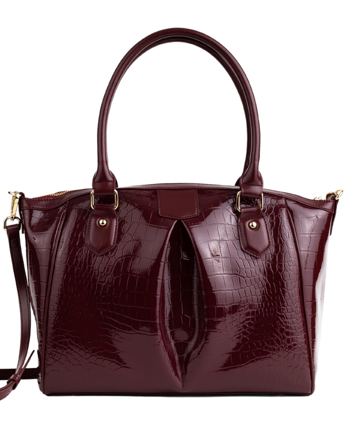 Gunas New York Women's Madison Croc Shoulder Bag