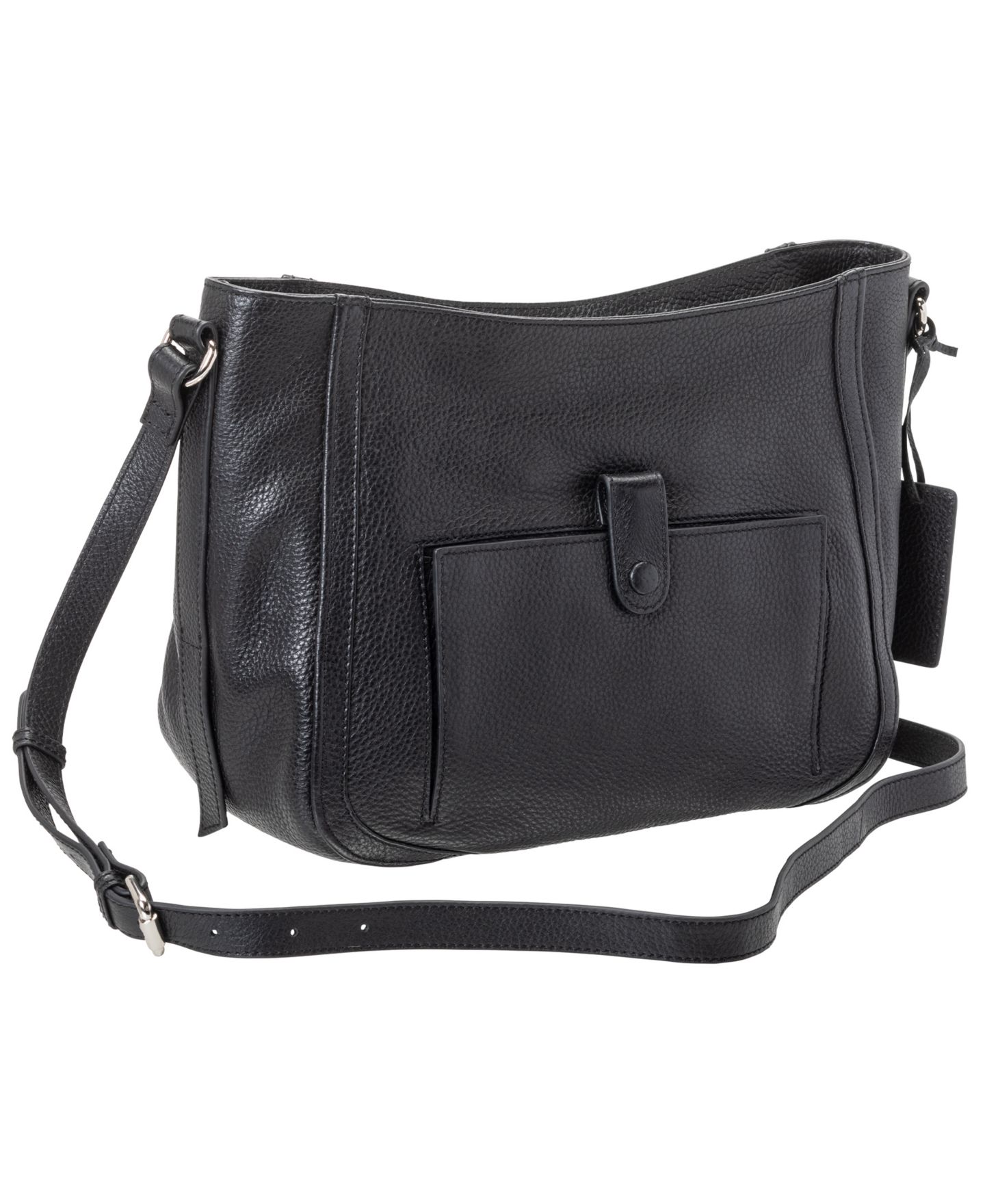 Женская сумка Mancini Pebbled Sophia Crossbody Handbag, цвет: Чёрный — фото 2