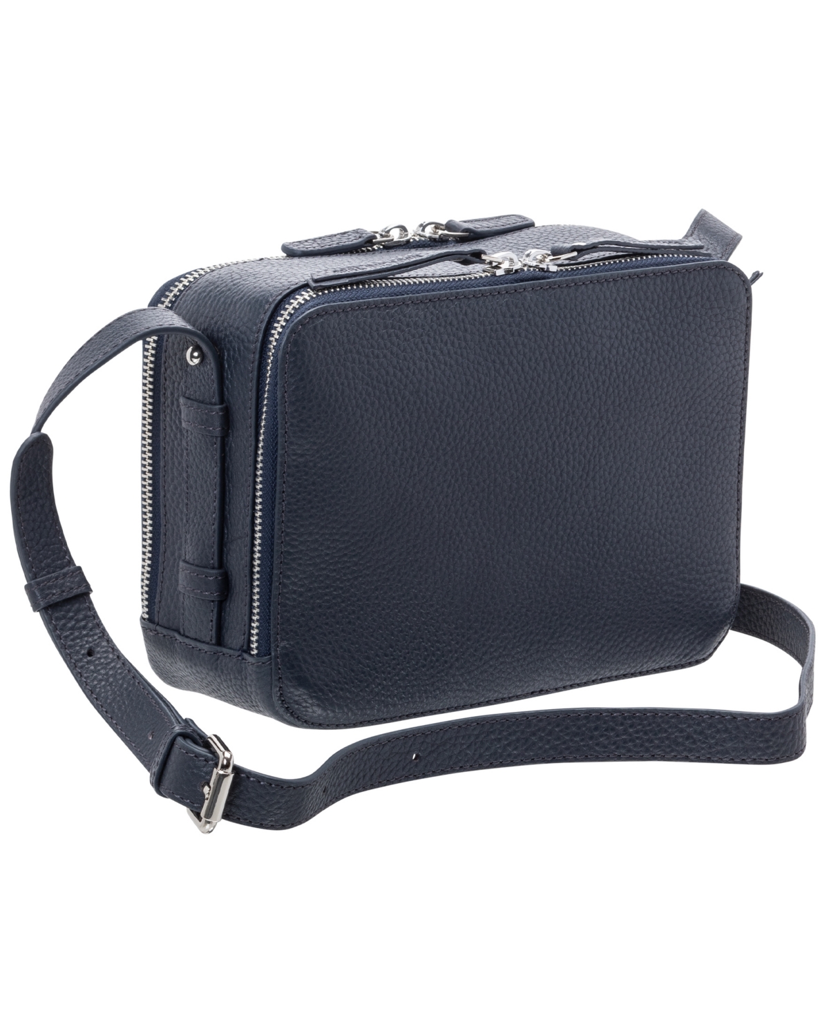 Mancini Women's Pebbled Rachel Camera Style Crossbody Handbag