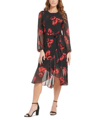 Tommy Hilfiger - Women's Montreux Floral-Print Midi Dress