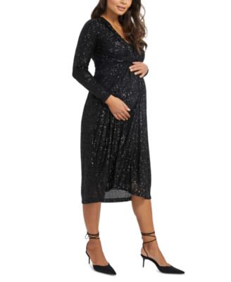 Sequin Maternity Dress