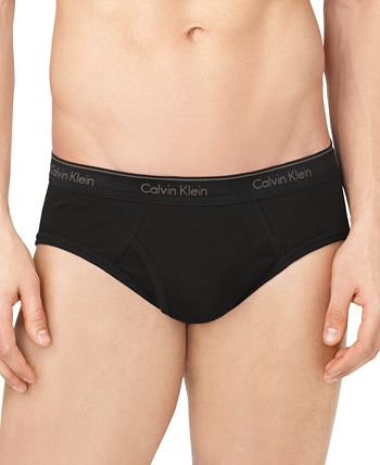 Calvin Klein Men's Classic Cotton Low-Rise Hip Briefs 4-Pack U4183