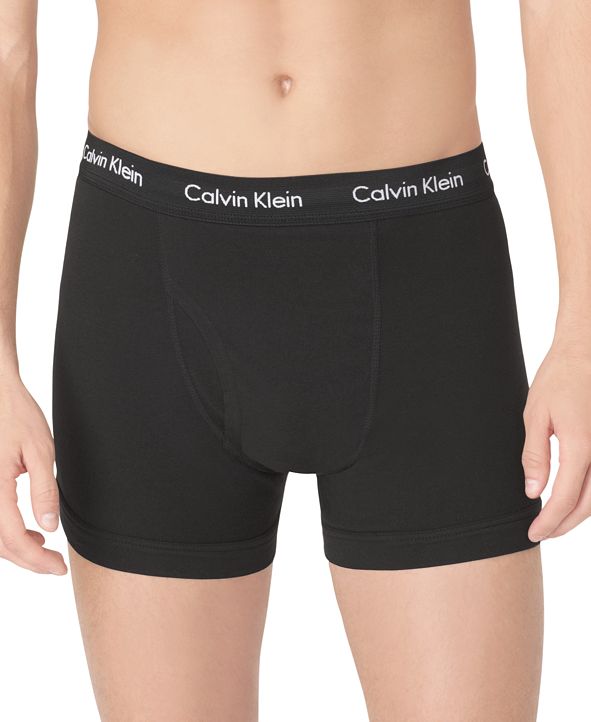 Calvin Klein Men's Cotton Stretch Trunks 3Pack NU2665 & Reviews