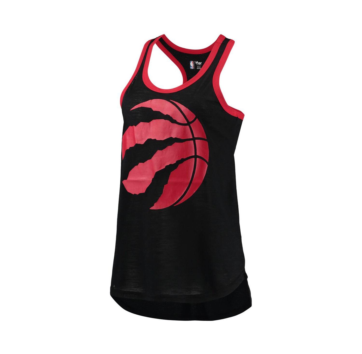 Women's Black Toronto Raptors Showdown Scoop-Neck Racerback Tank Top