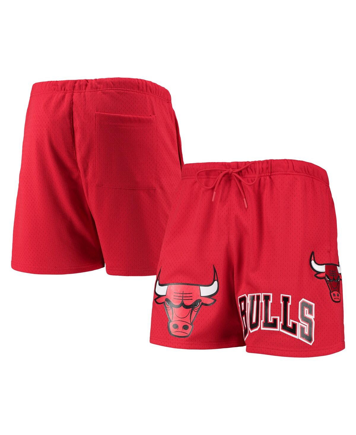 Shop Pro Standard Men's  Red Chicago Bulls Mesh Capsule Shorts