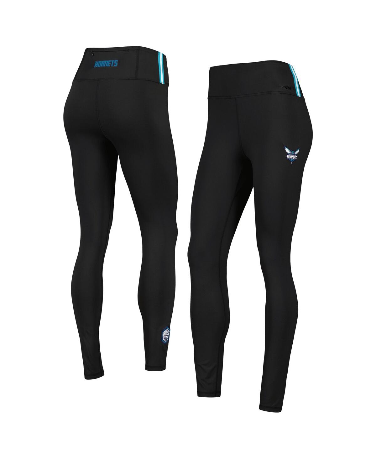 Women's Pro Standard Black Charlotte Hornets Classics Lux Leggings - Black
