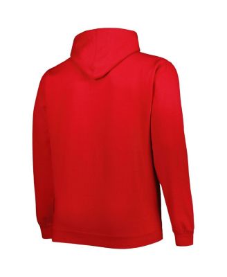 Men's Red Chicago Bulls Big and Tall Heart and Soul Pullover Hoodie