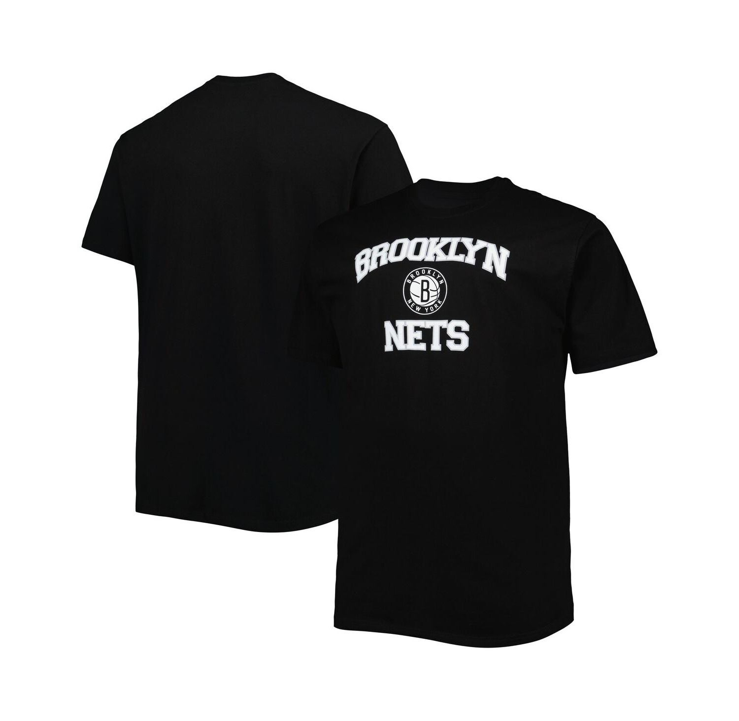 Men's Black Brooklyn Nets Big and Tall Heart and Soul T-shirt