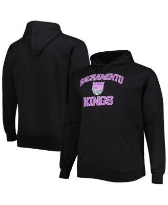 Men's Black Sacramento Kings Big and Tall Heart and Soul Pullover Hoodie