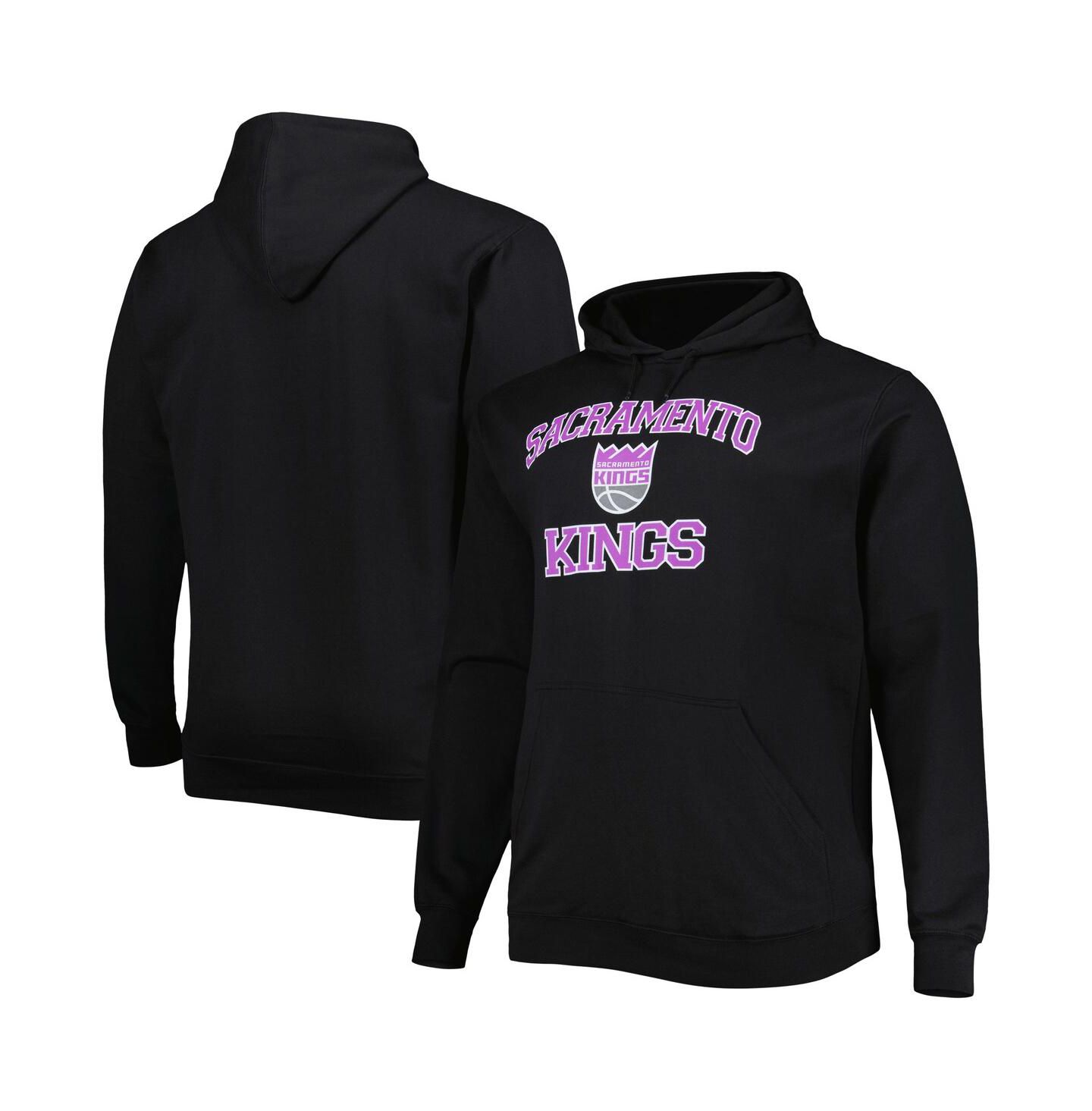 Мужское худи Profile Black Sacramento Kings Big and Tall Heart and Soul Pullover — фото 2