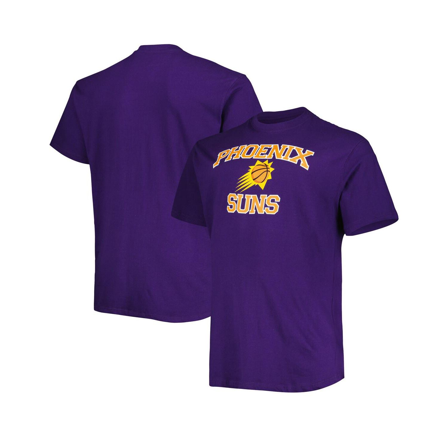 Men's Purple Phoenix Suns Big and Tall Heart and Soul T-shirt
