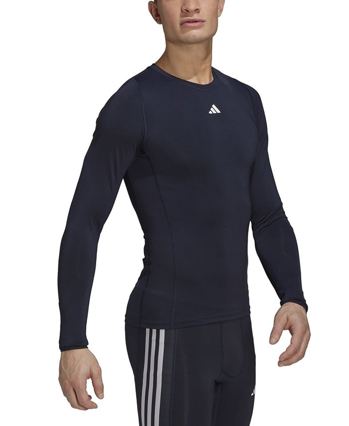 adidas Men's Techfit Performance LongSleeve Training TShirt Macy's