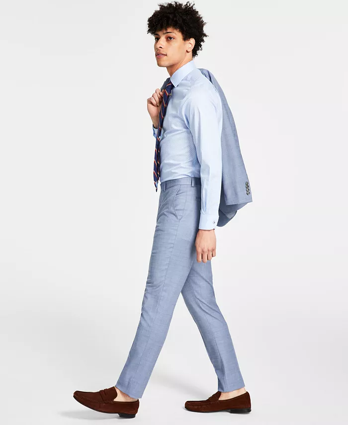 Men's Extra Slim Wool Blend Suit Pants
