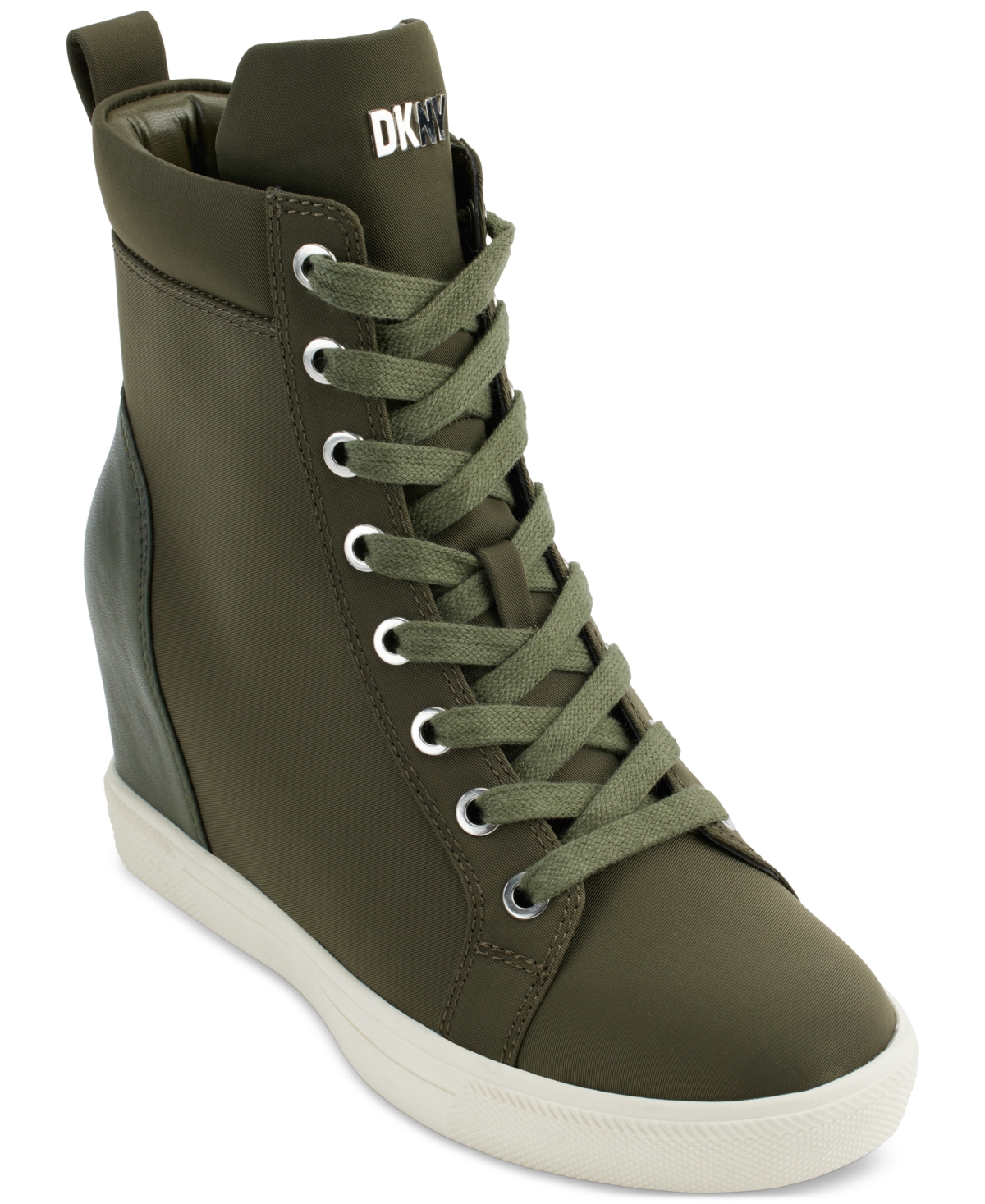 Ud over apotek retfærdig Dkny Women's Calz Lace-Up High-Top Wedge Sneakers | Smart Closet