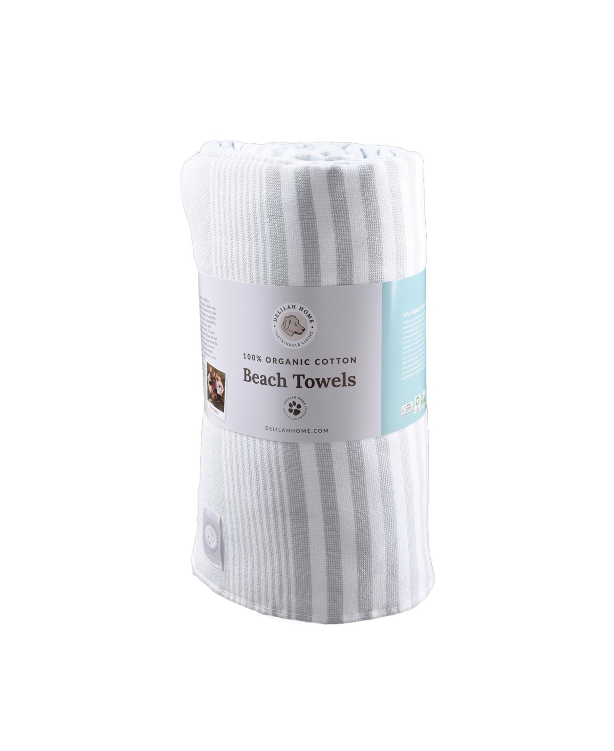 Delilah Home 100% Organic Cotton, Sand Resistant, Sunset Towel, 36