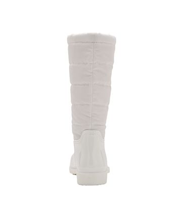 Calvin Klein Women's SULI Rain Boot, White 140, 6