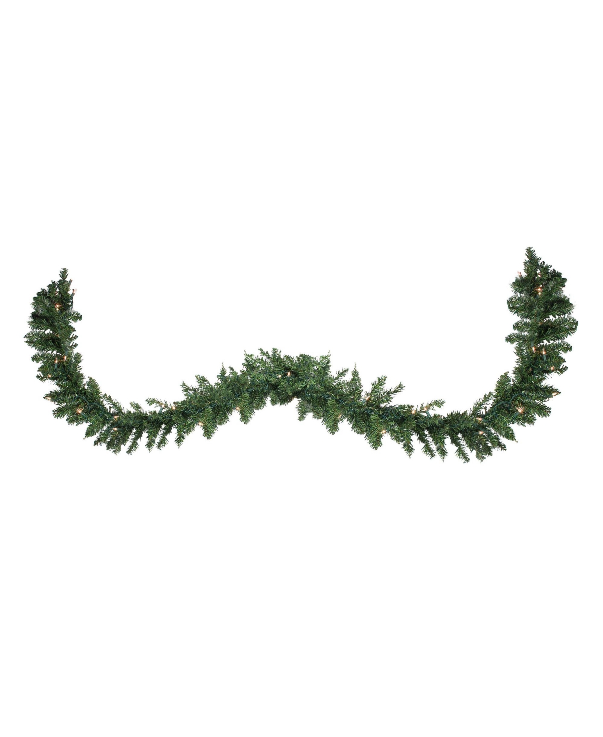 Northlight Pre- Lit Buffalo Fir Commercial Artificial Christmas Garland With Clear Lights In Green