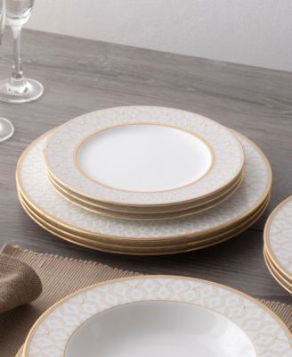 Noble Pearl 12-Piece Dinnerware Set, Service For 4