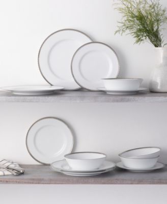 Whiteridge Platinum Set Of 4 Salad Plates, 8-1/4"