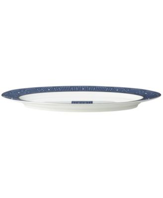 Infinity Blue Oval Platter, 14"
