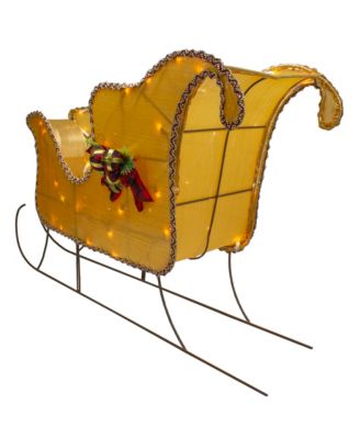 Lighted Shiny Christmas Sleigh Outdoor Yard Decoration, 36"