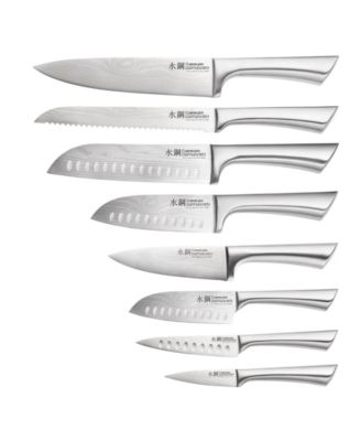 Damashiro Bodo Knife Block With Chopping Board Set, 10 Piece