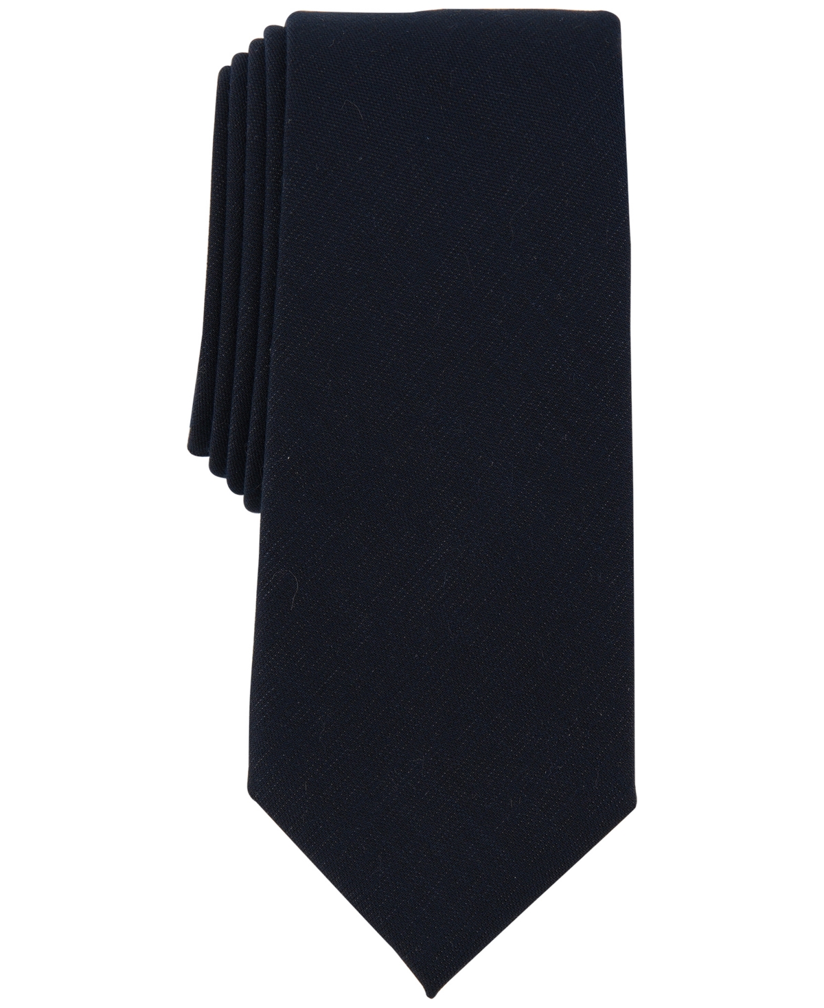 Alfani Men's Britton Solid Tie, Created For Macy's In Navy