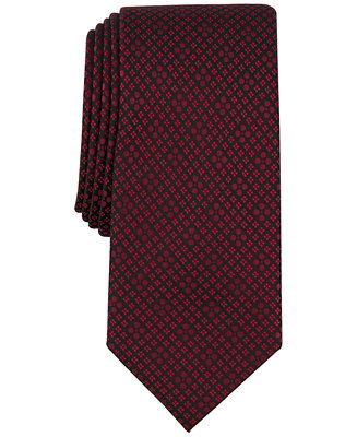 Alfani Men's Manor Geo-Print Tie, Created for Macy's - Macy's