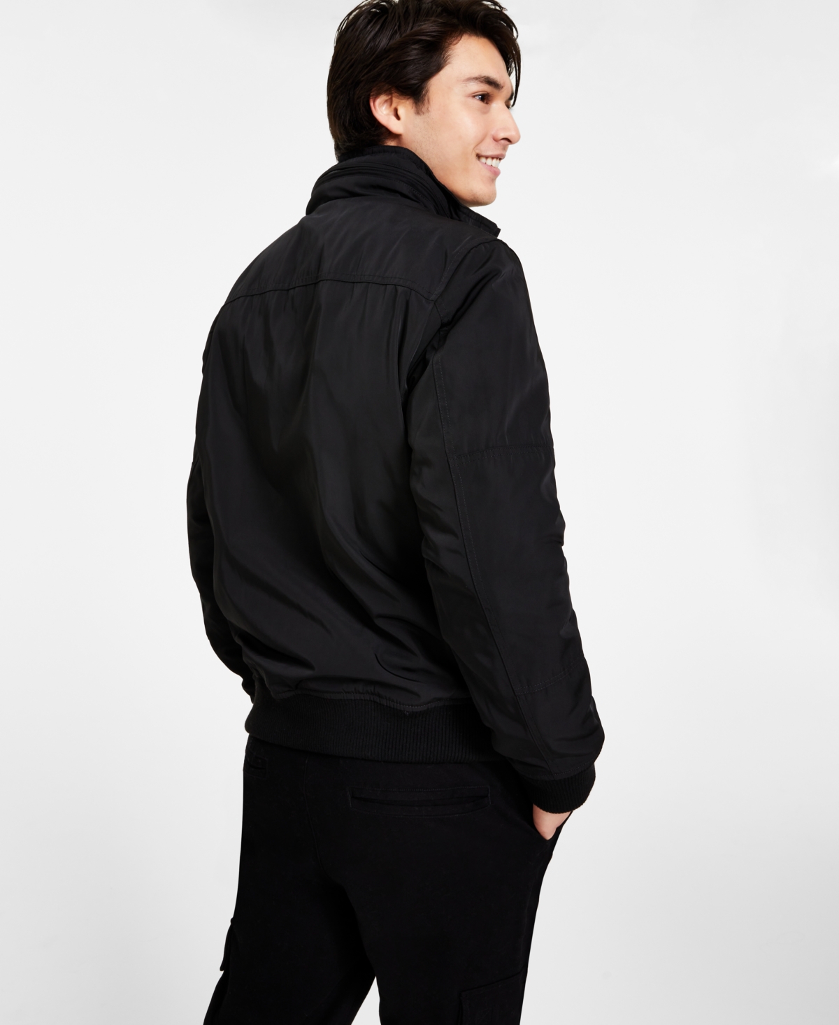 Tommy Hilfiger Men's Four-Pocket Filled Performance Bomber Jacket